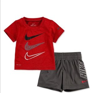 Baby Boy Dri-FIT T-shirt and Shorts 2-Piece Set